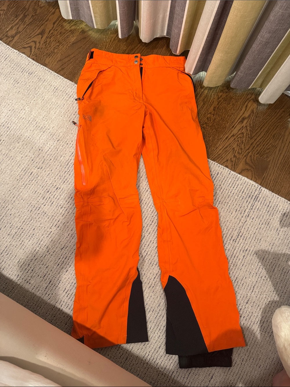 GORE-TEX Orange Waterproof Shell Ski Pants